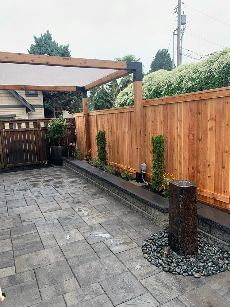 Backyard Stone Patio