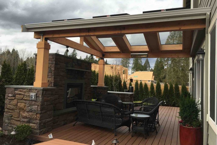 Composite Deck and Skylight