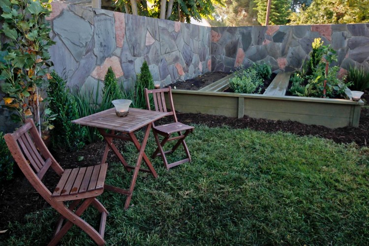 Raised Garden with Sitting Area